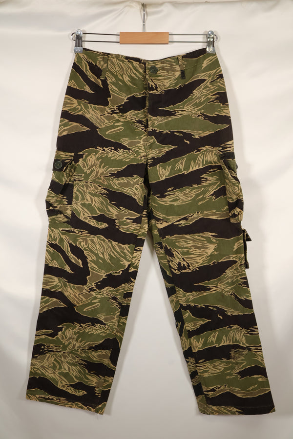 実物 沖縄タイガー タイガーストライプ パンツ Asian Cut 褪色あり 中古品