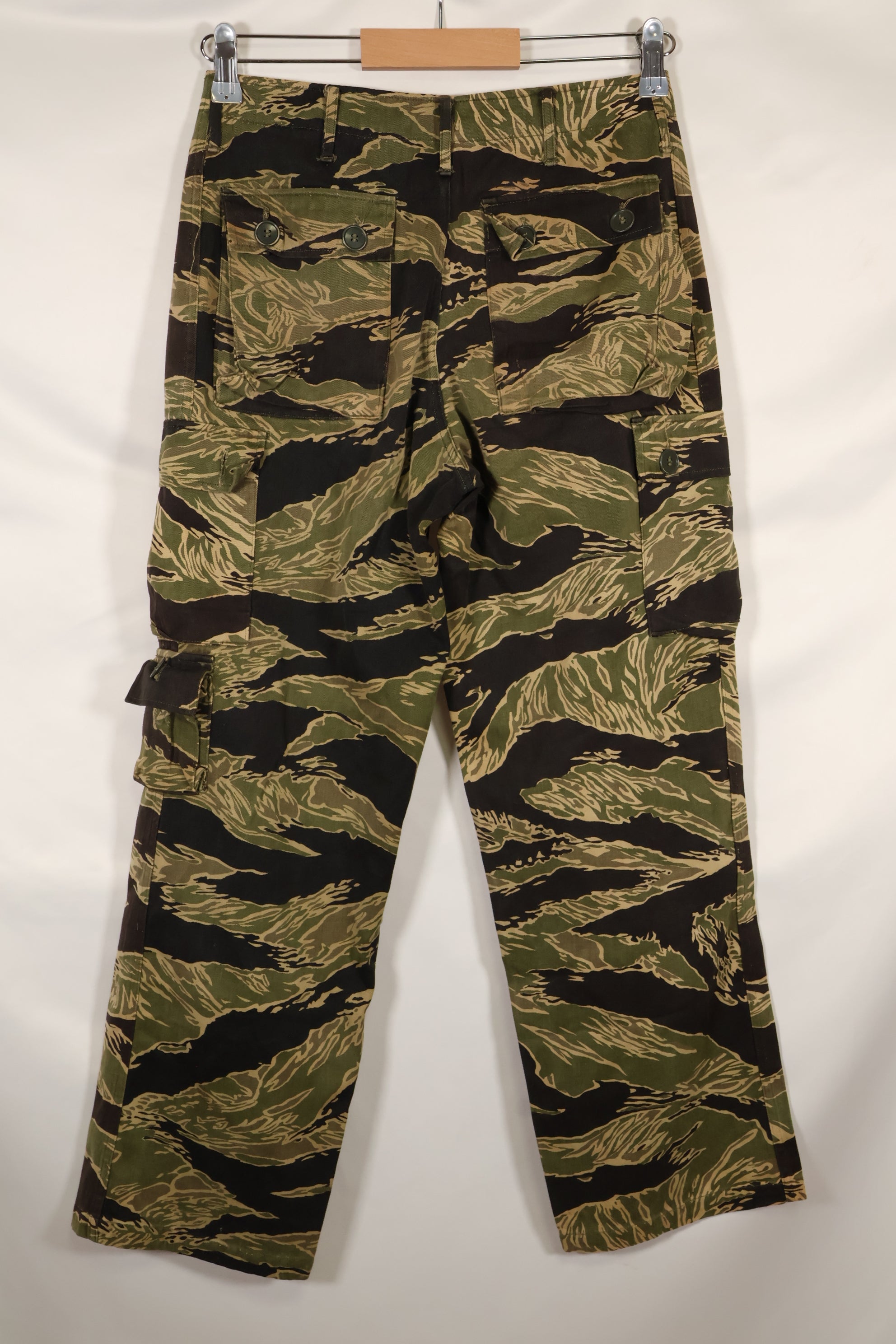 実物 沖縄タイガー タイガーストライプ パンツ Asian Cut 褪色あり 中古品