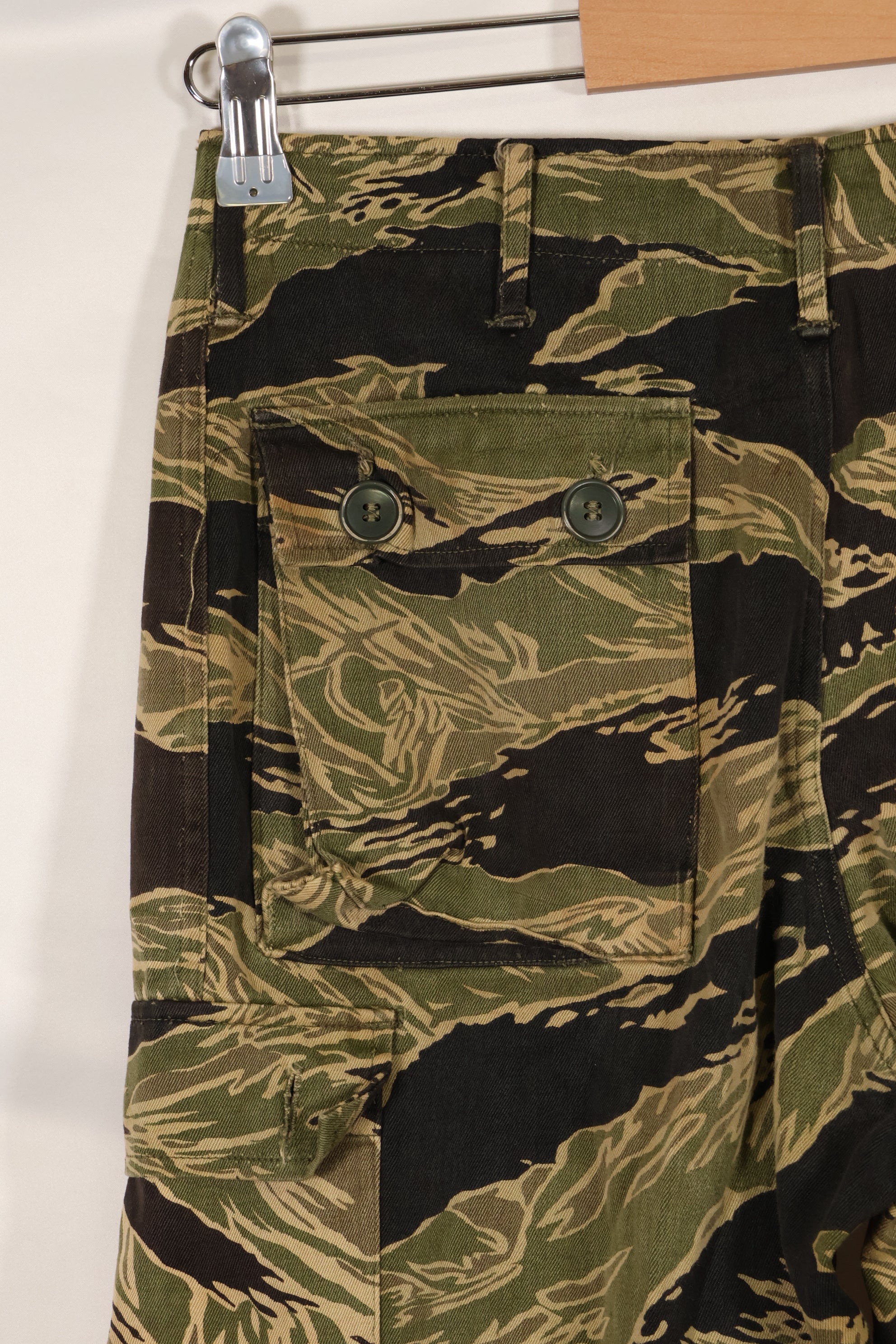 実物 沖縄タイガー タイガーストライプ パンツ Asian Cut 褪色あり 中古品