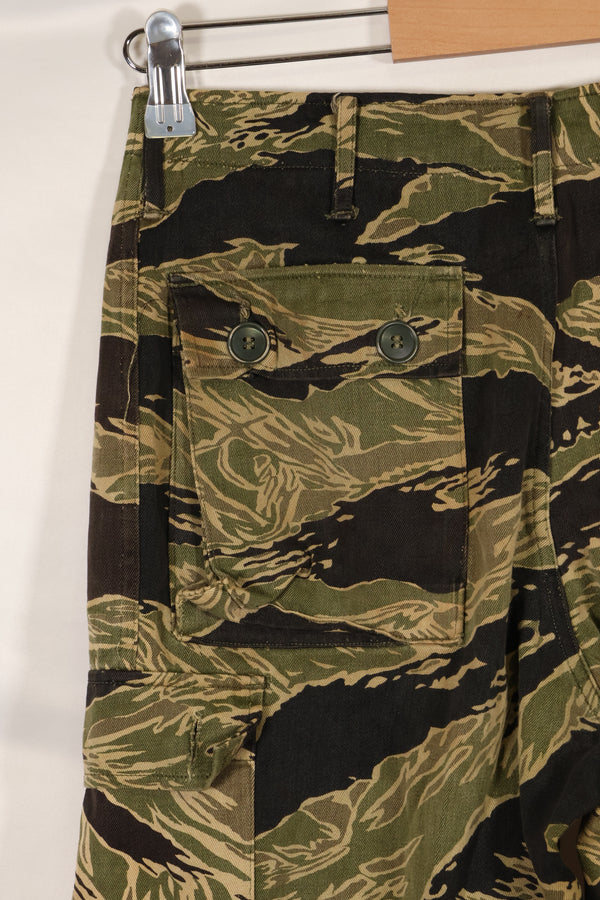 実物 沖縄タイガー タイガーストライプ パンツ Asian Cut 褪色あり 中古品