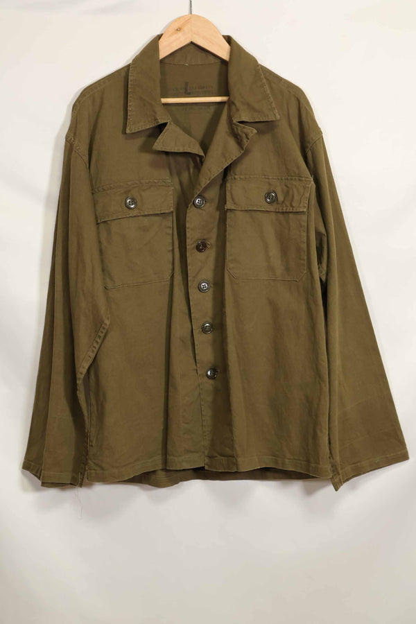 1960s Okinawa CISO procurement utility shirt, FEC contract, rare, used