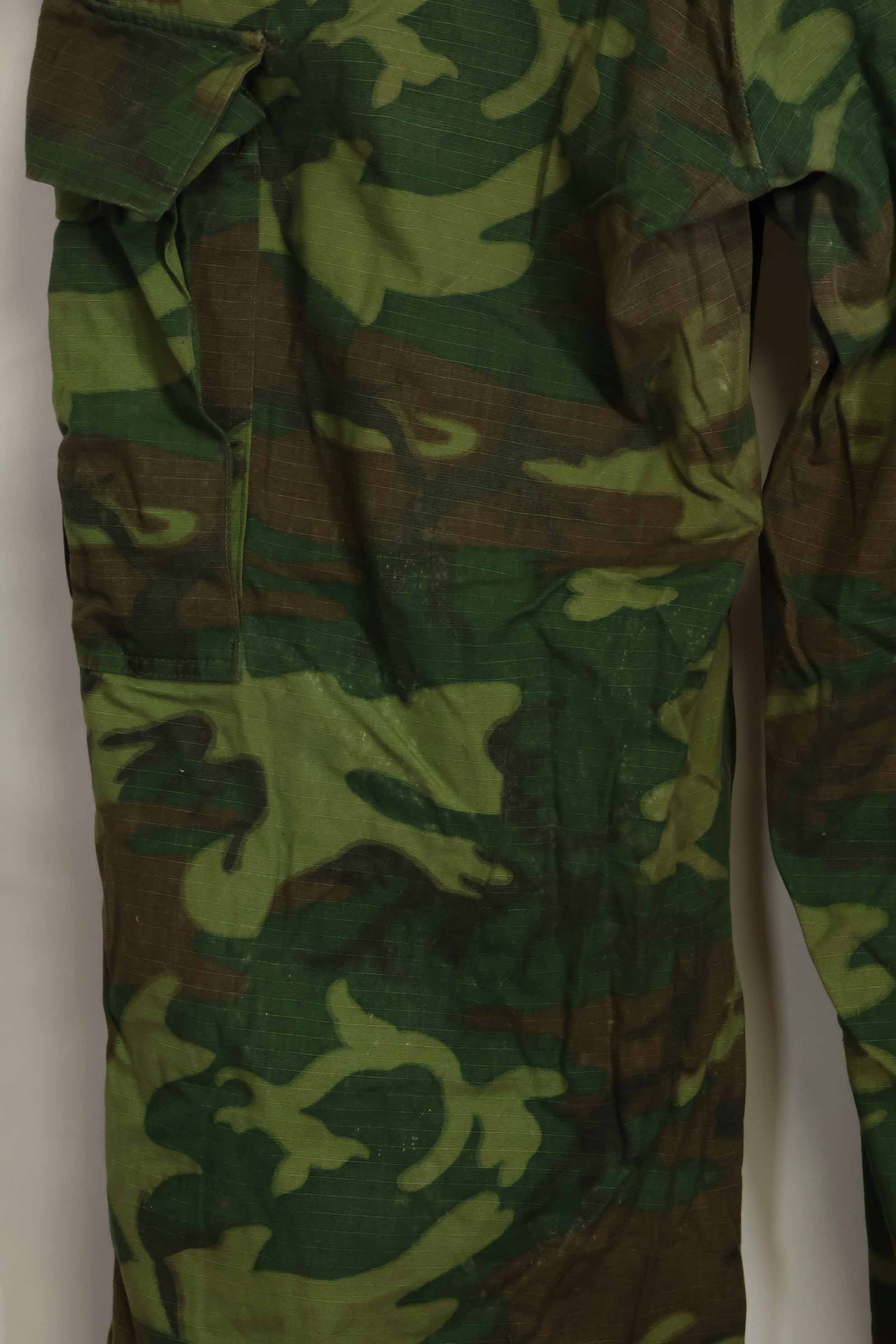 1968 Contract Ripstop ERDL Camouflage Jungle Fatigue Pants M-R Good Condition Used