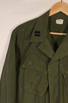 Real 1970 4th Model Jungle Fatigue Jacket M-R with insignia, used.