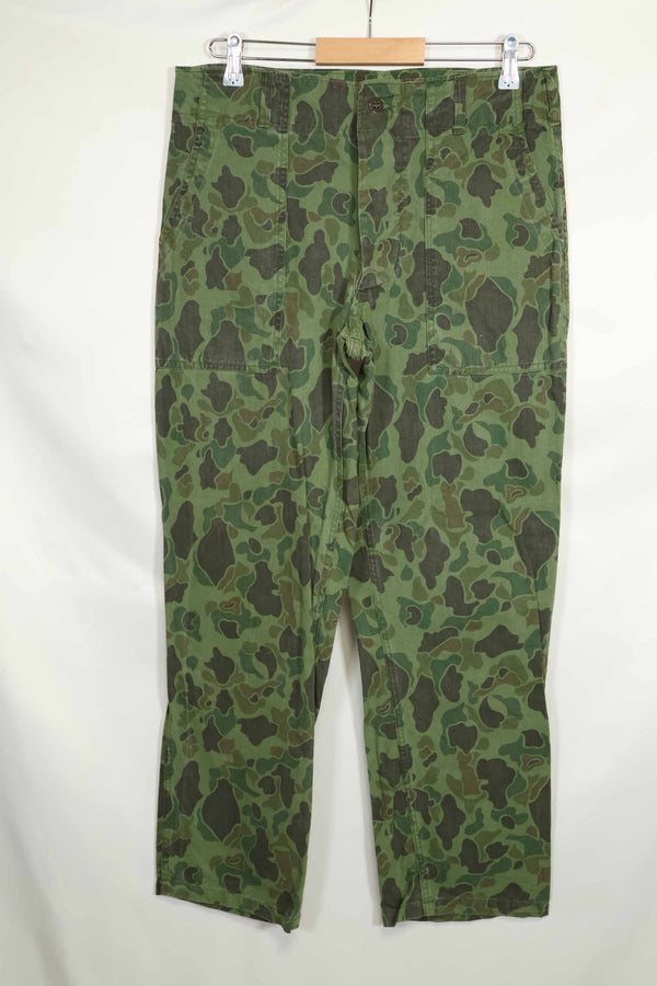 1960年代〜70年代 韓国軍 フロッグスキン迷彩 パンツ ベイカーパンツカット 中古品