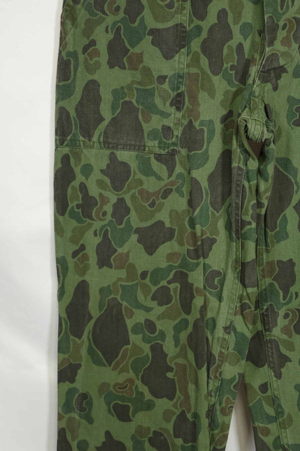 1960年代〜70年代 韓国軍 フロッグスキン迷彩 パンツ ベイカーパンツカット 中古品