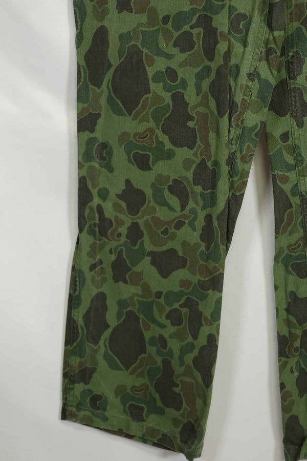 1960年代〜70年代 韓国軍 フロッグスキン迷彩 パンツ ベイカーパンツカット 中古品