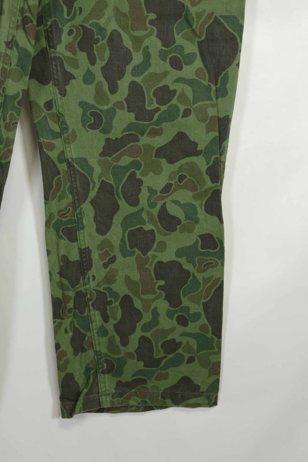 1960年代〜70年代 韓国軍 フロッグスキン迷彩 パンツ ベイカーパンツカット 中古品