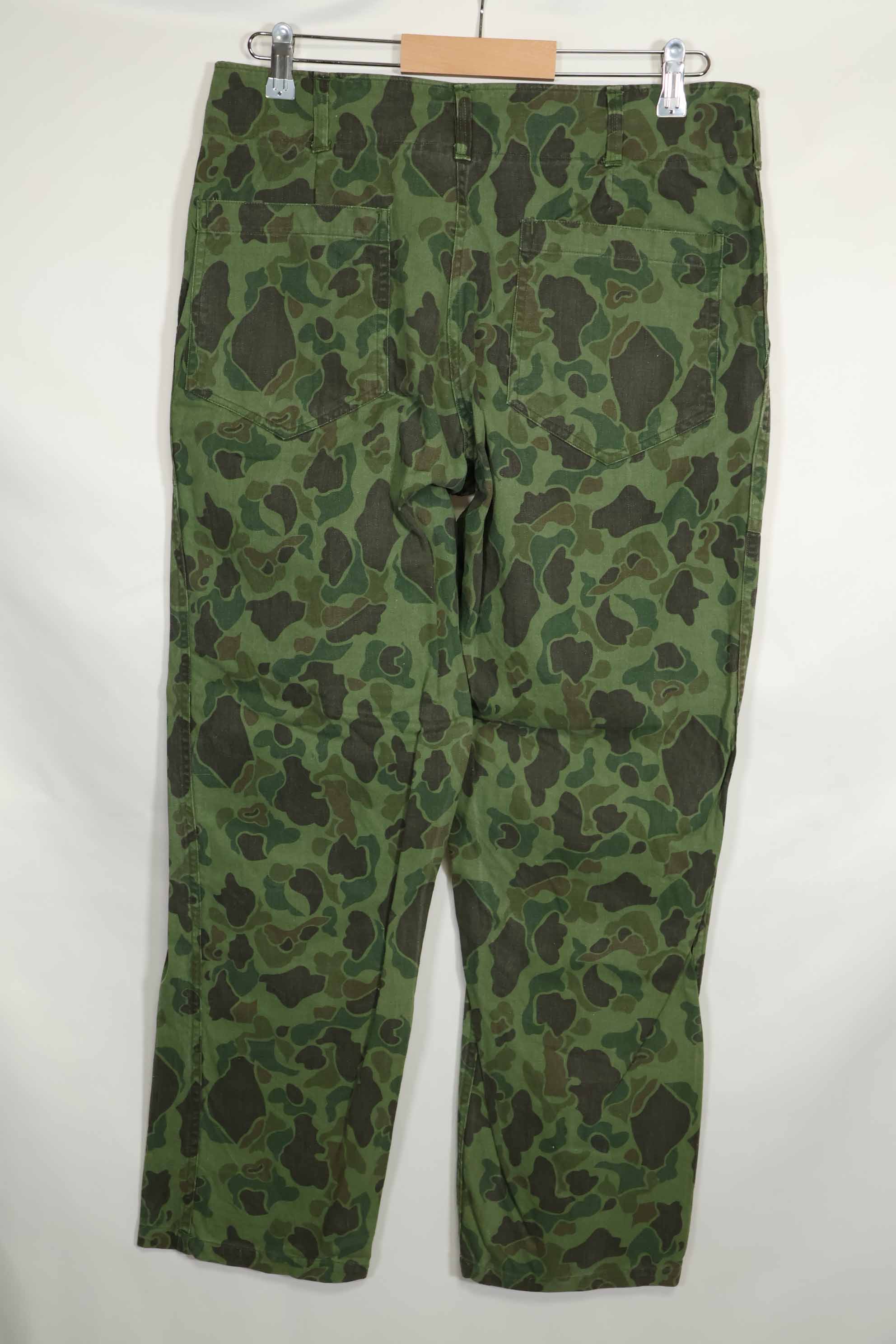 1960年代〜70年代 韓国軍 フロッグスキン迷彩 パンツ ベイカーパンツカット 中古品