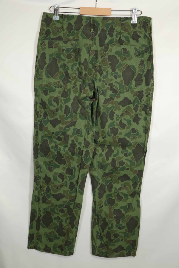 1960年代〜70年代 韓国軍 フロッグスキン迷彩 パンツ ベイカーパンツカット 中古品