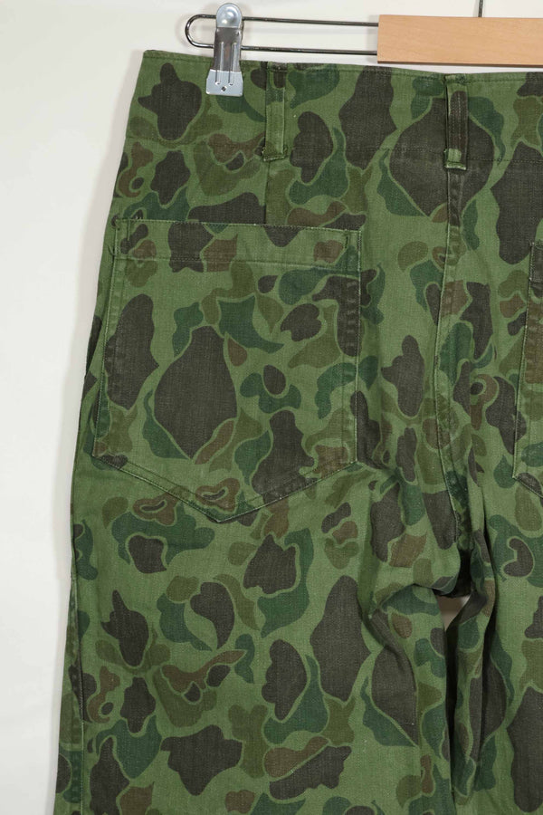 1960年代〜70年代 韓国軍 フロッグスキン迷彩 パンツ ベイカーパンツカット 中古品