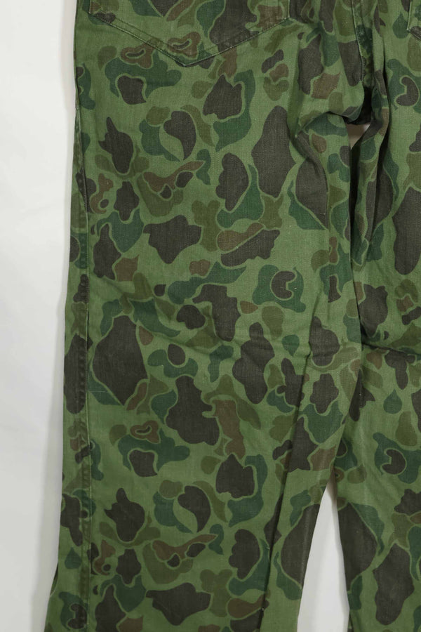 1960年代〜70年代 韓国軍 フロッグスキン迷彩 パンツ ベイカーパンツカット 中古品