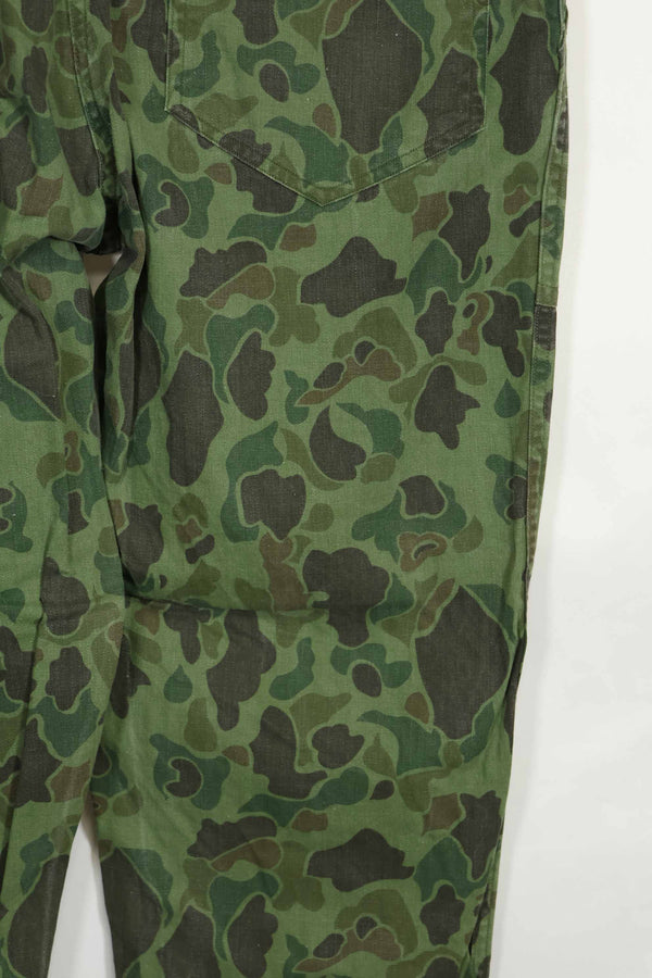 1960年代〜70年代 韓国軍 フロッグスキン迷彩 パンツ ベイカーパンツカット 中古品