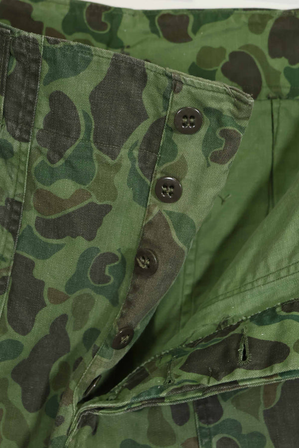 1960年代〜70年代 韓国軍 フロッグスキン迷彩 パンツ ベイカーパンツカット 中古品