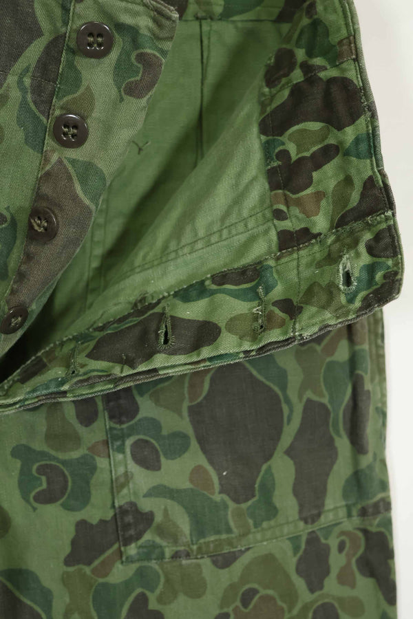 1960年代〜70年代 韓国軍 フロッグスキン迷彩 パンツ ベイカーパンツカット 中古品