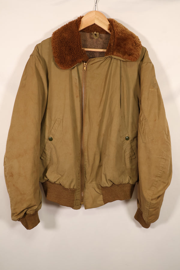 Real 1940s U.S. Army Air Corps USAAF B-15 Flight Jacket, used without label