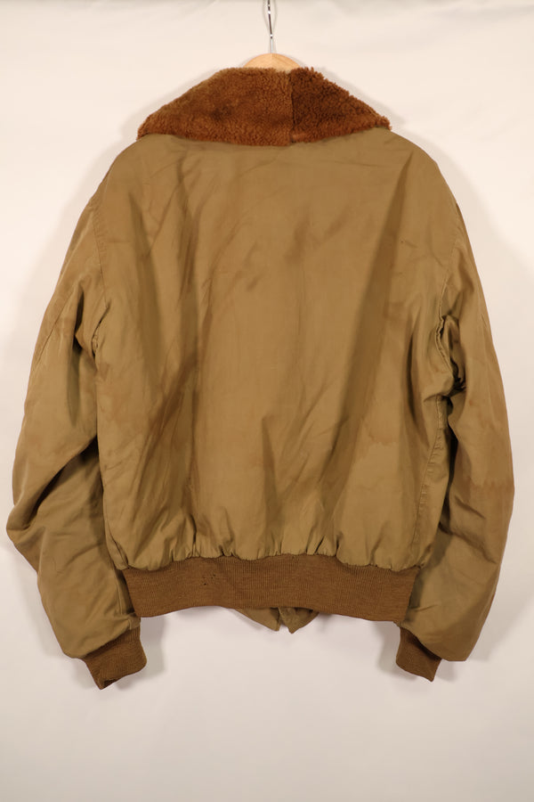 Real 1940s U.S. Army Air Corps USAAF B-15 Flight Jacket, used without label