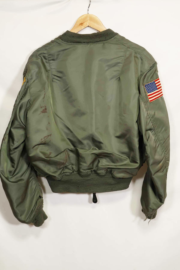1969 Contract USAF L2-B Light Zone Flight Jacket with locally made patch, used.