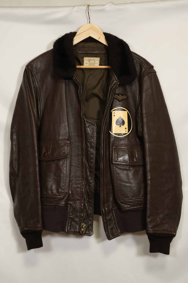 1976 Contract US Navy G-1 Flight Jacket with missing label and patch size 44 used