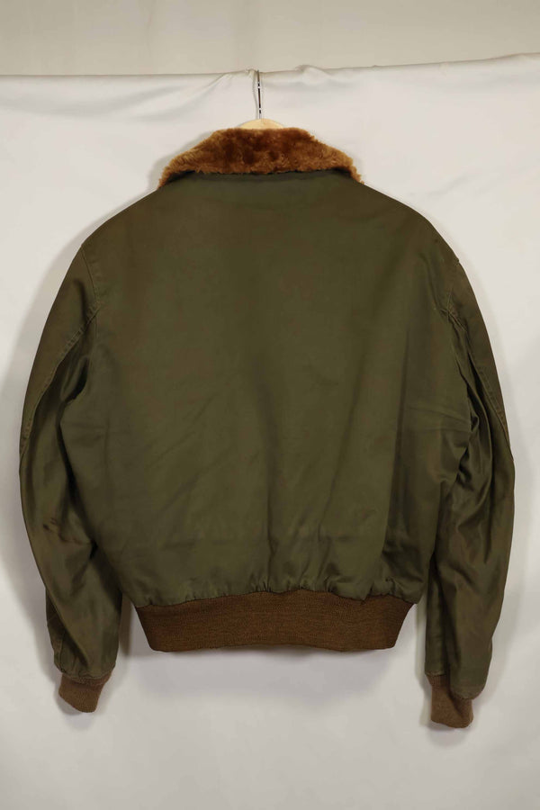 1940s CBI locally made B-15 flight jacket, used.