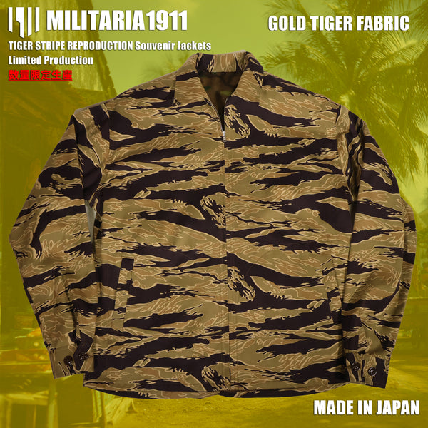 [Delivery in Early February 2027] MILITARIA 1911 2026 New Release   Gold Tiger Pattern Fabric   Souvenir Jacket