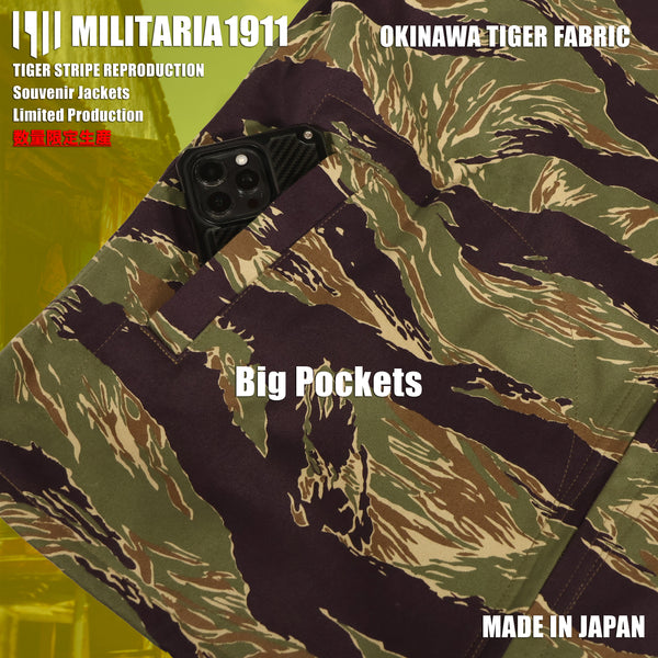 [Delivery in Early February 2027] MILITARIA 1911 2026 New Release  Okinawa Tiger Fabric  Souvenir Jacket　