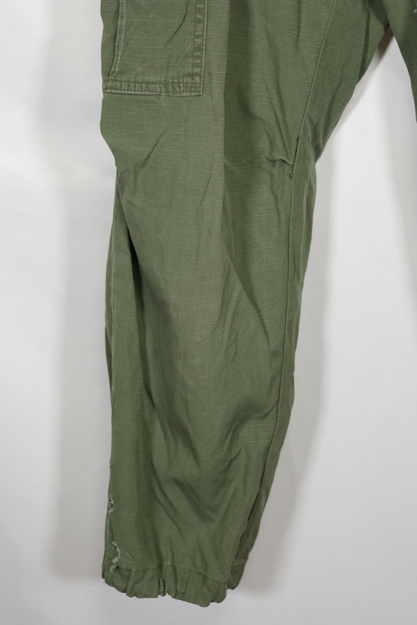 1968 4th Model Jungle Fatigue Pants, S-R, used, strong signs of use.