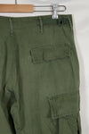 1968 4th Model Jungle Fatigue Pants, S-R, used, strong signs of use.