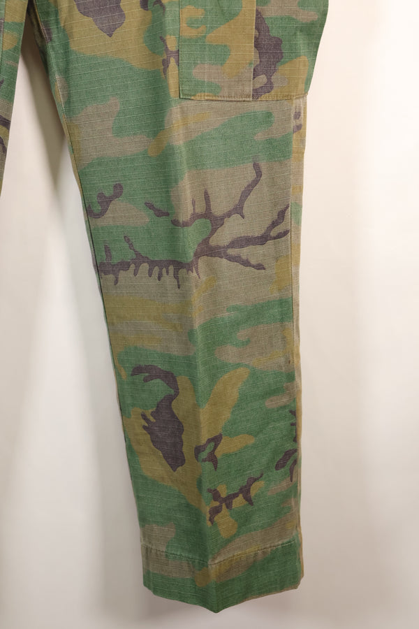 1970s Privately Procured Local Made US Army ERDL Camouflage Copy Fatigue Pants Used