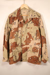 1990 Contract, M-R, U.S. Military, 6C Desert Pattern, Chocolate Chip Camo Jacket, Used