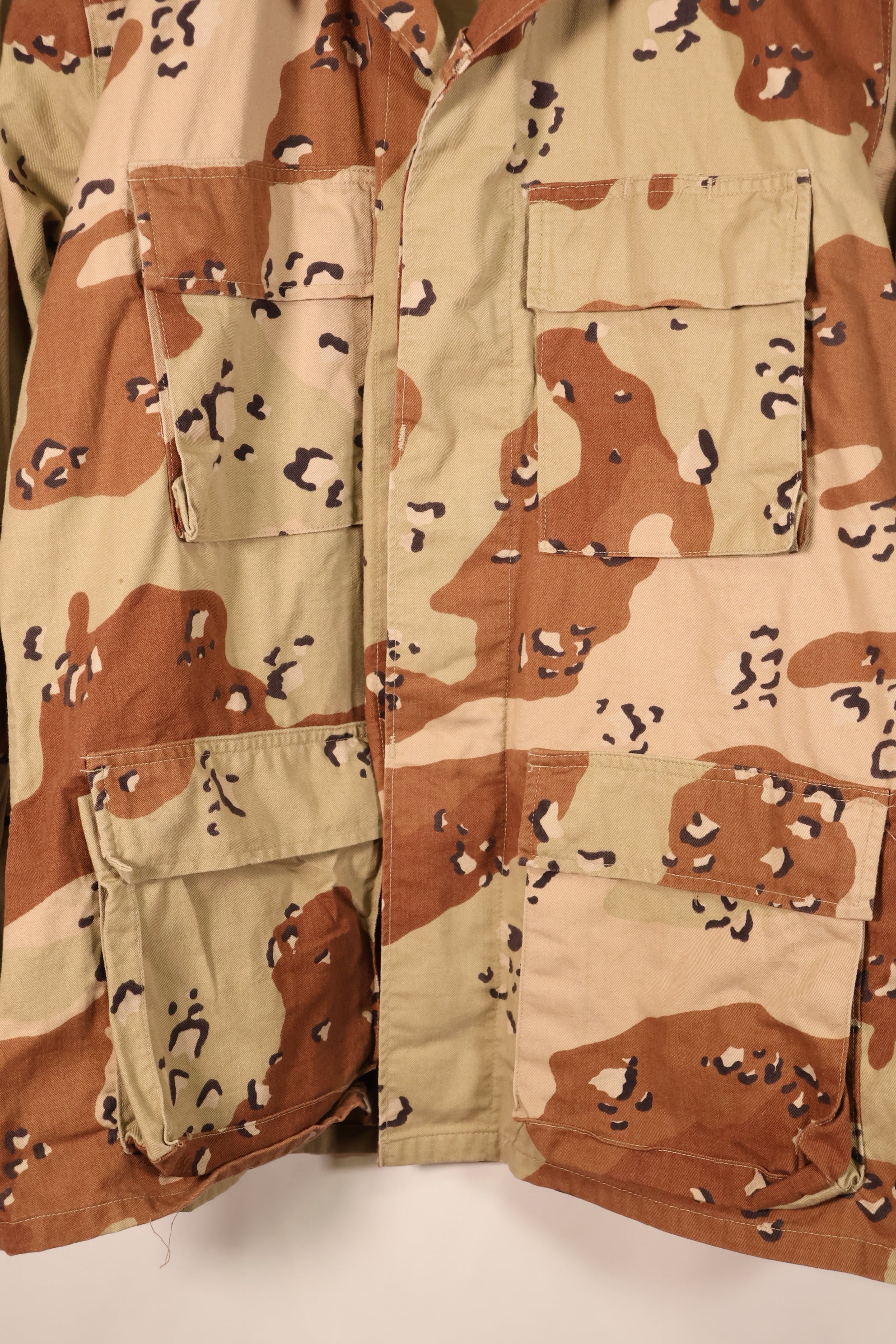 1990 Contract, M-R, U.S. Military, 6C Desert Pattern, Chocolate Chip Camo Jacket, Used