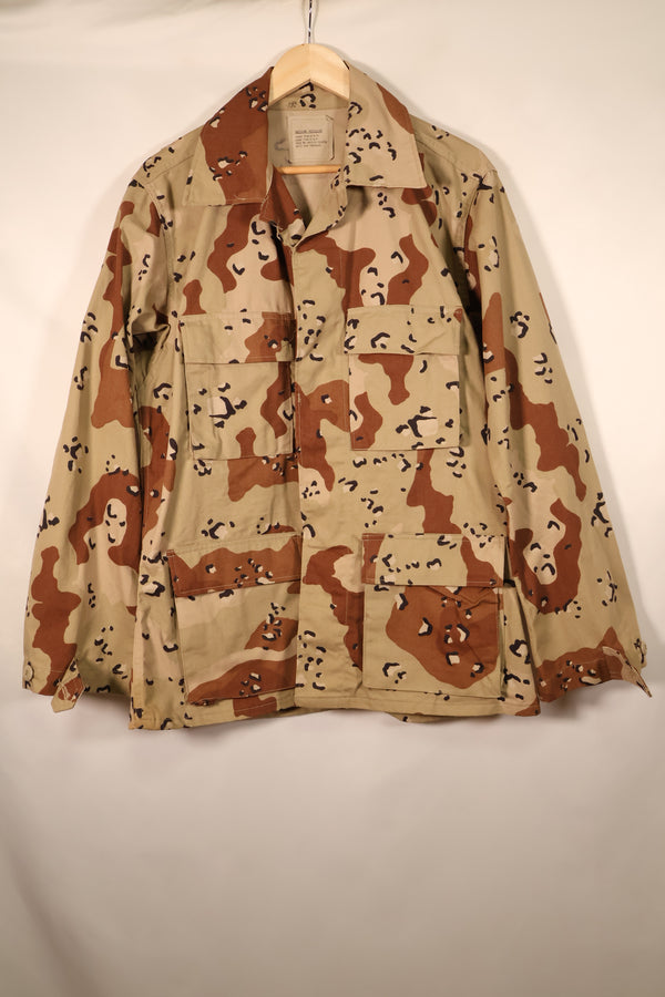 1990 Contract, M-R, U.S. Military, 6C Desert Pattern, Chocolate Chip Camo Jacket, in Good Condition