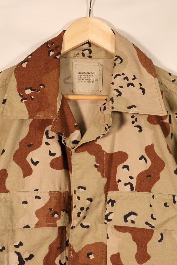 1990 Contract, M-R, U.S. Military, 6C Desert Pattern, Chocolate Chip Camo Jacket, in Good Condition