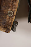 1940's size 46, maker unknown, USAAF A-2 flight jacket, damaged condition, used.