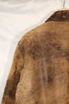 1940's size 46, maker unknown, USAAF A-2 flight jacket, damaged condition, used.