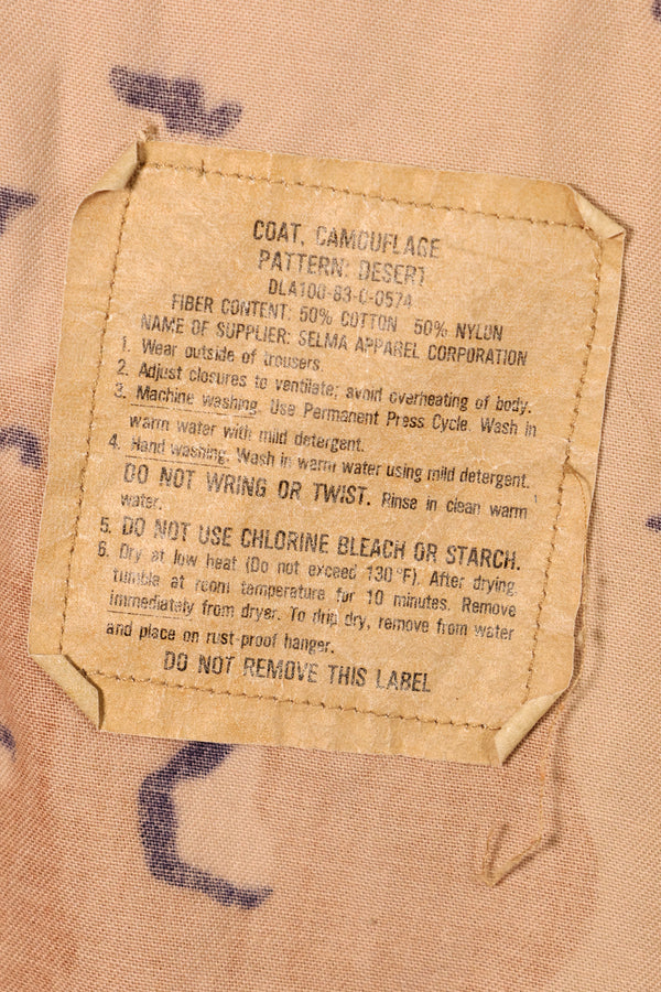 1983 Contract, M-R, 6C Desert Camo, Chocolate Chip Camo, Jacket, Used