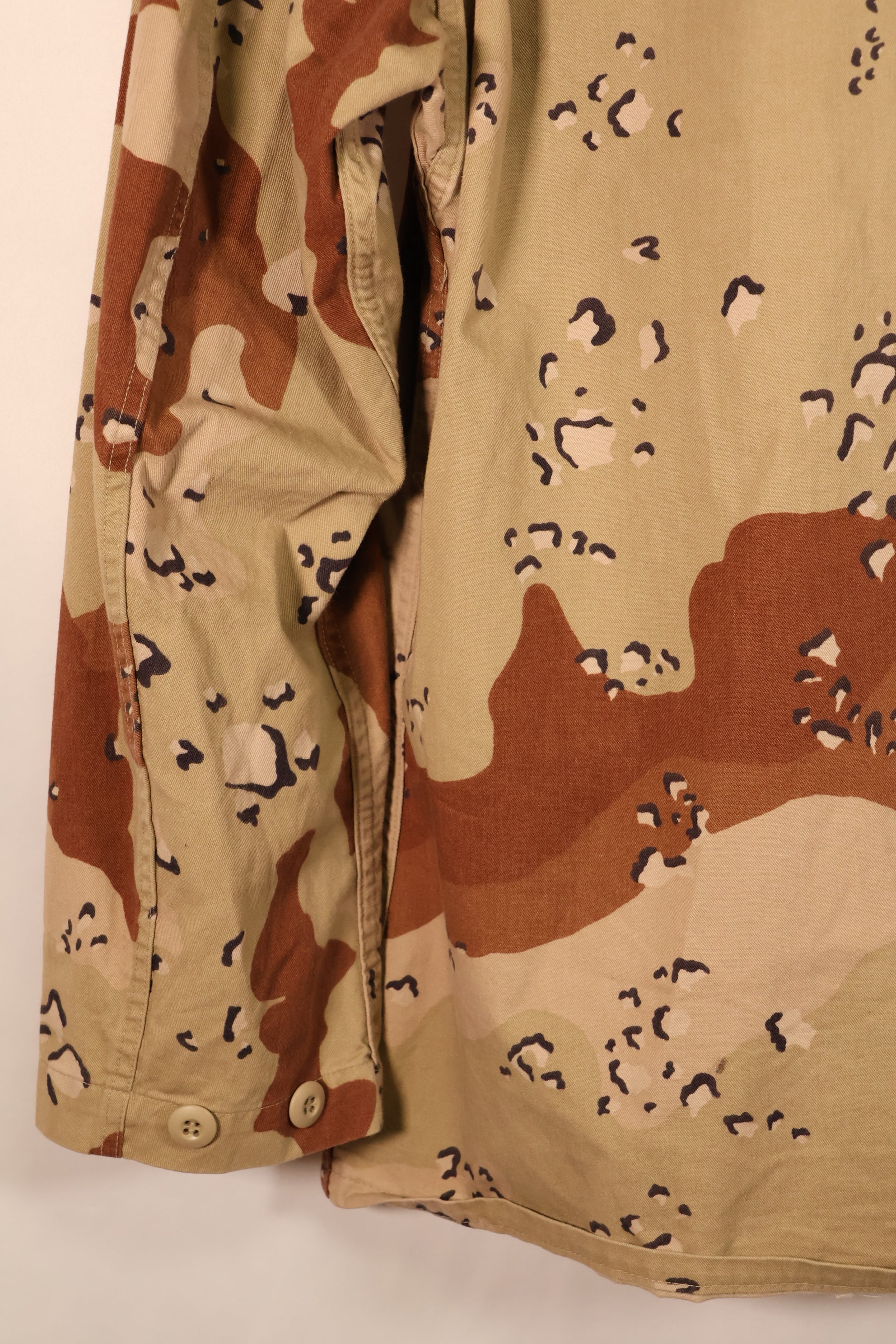 1990 Contract, S-R, U.S. Navy, US NAVY, Individual Item, 6C Desert Color, Chocolate Chip Camo Jacket, Used