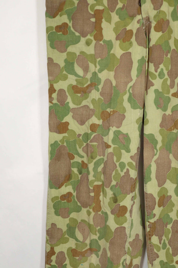 Real Fabric Frogskin Camouflage Pants Duck Hunter Used