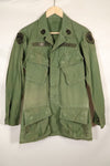 1967 Contract Estimated S-R 3rd Model Jungle Fatigue Jacket 73rd Surveillance Airplane Company  Patch First Attached Used