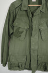 Real 2nd Model Jungle Fatigue Jacket, stains, patch marks, L-R size, used, A