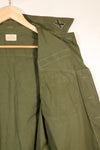 1969 Contract, M-L, 4th Model Jungle Fatigue Jacket, Green Beret Specification, Patches Added Later, Used