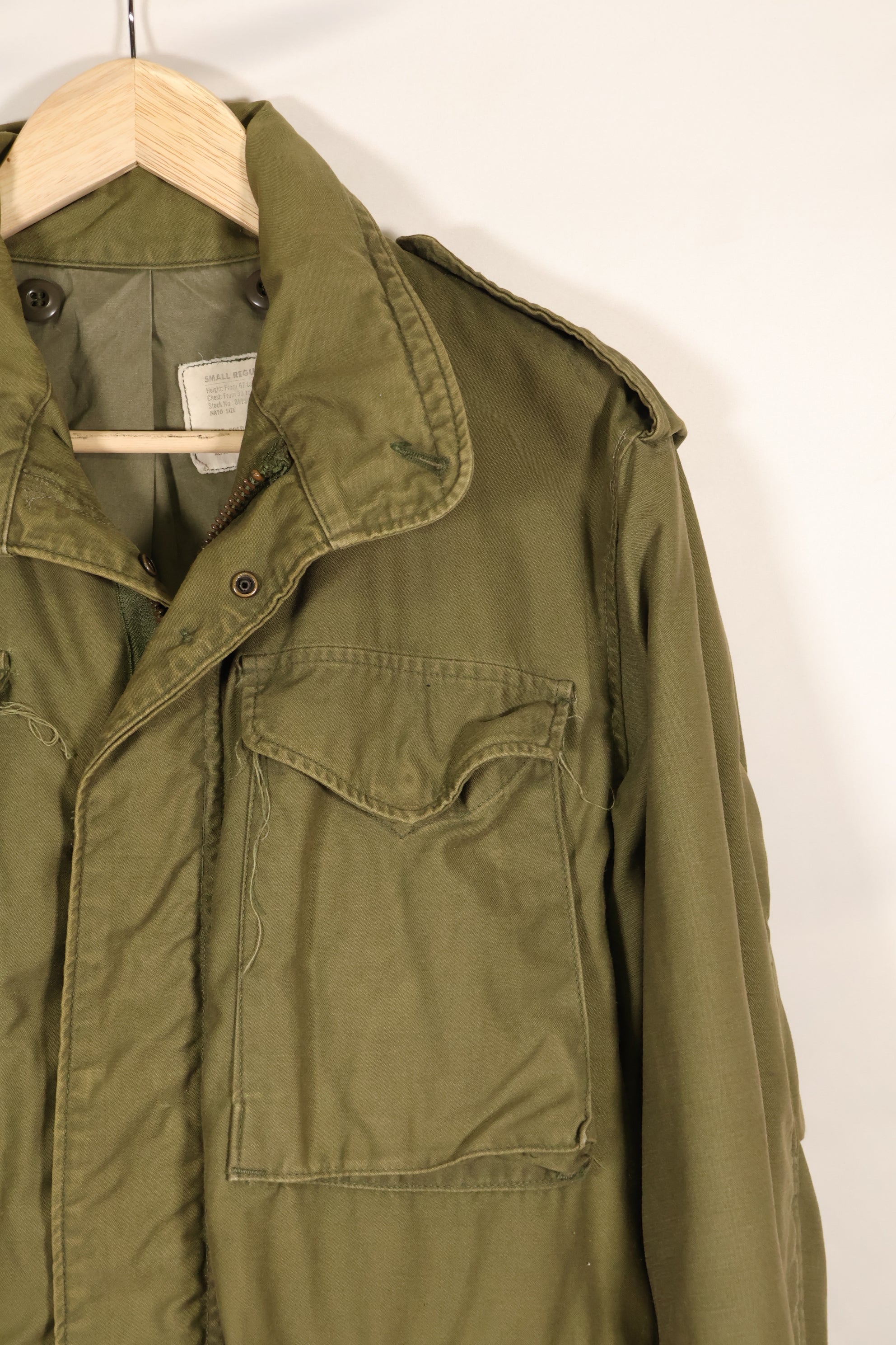 1974 Contract S-R M65 Field Jacket 3rd Model Jacket Used