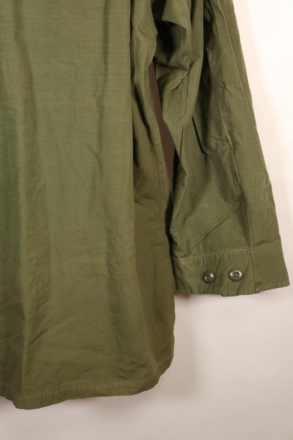 1969 Contract, M-L, 4th Model Jungle Fatigue Jacket, Green Beret Specification, Patches Added Later, Used