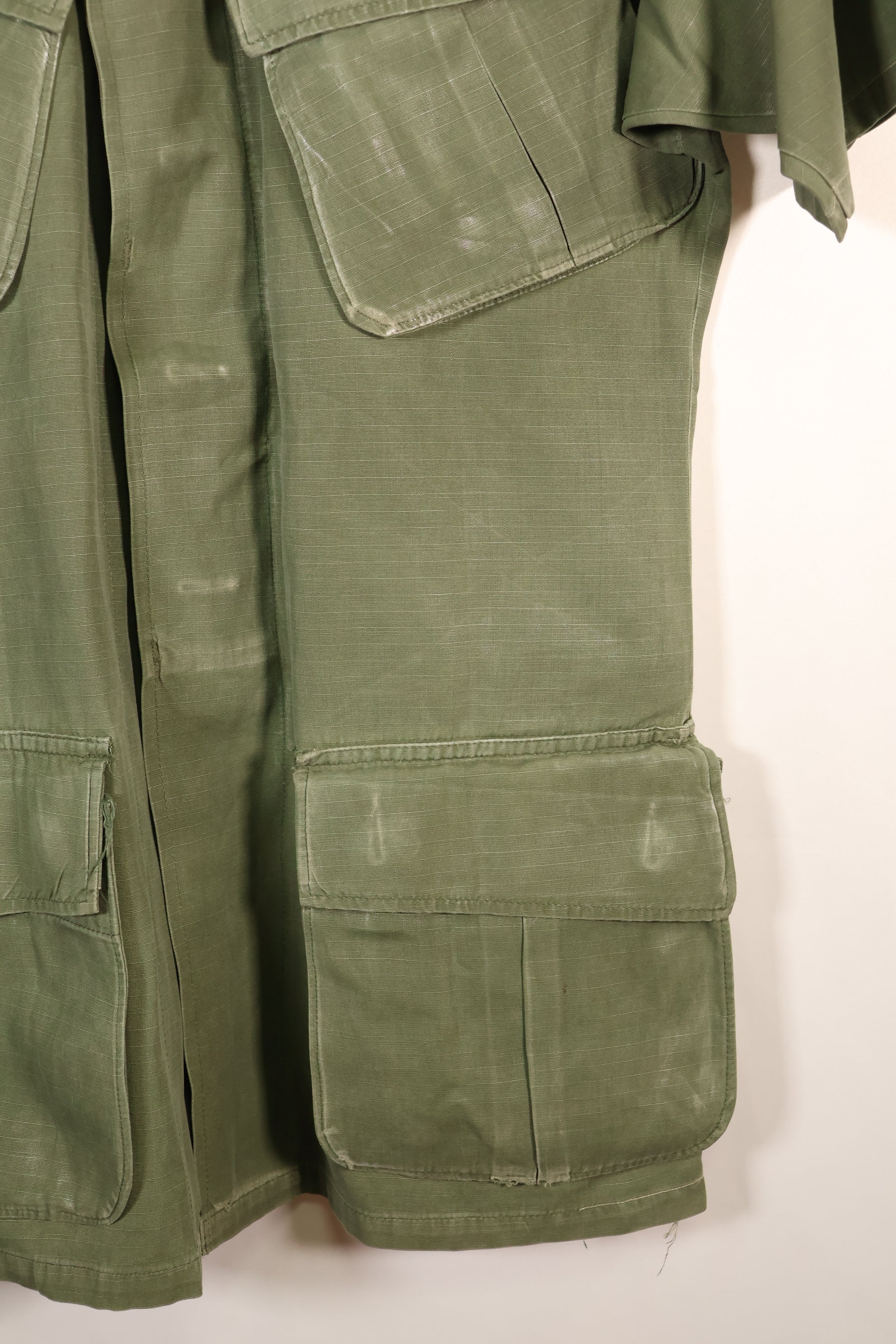 1968 Contract, S-R, USAF, 4th Model Jungle Fatigue Jacket, Short-Sleeve Custom, Used