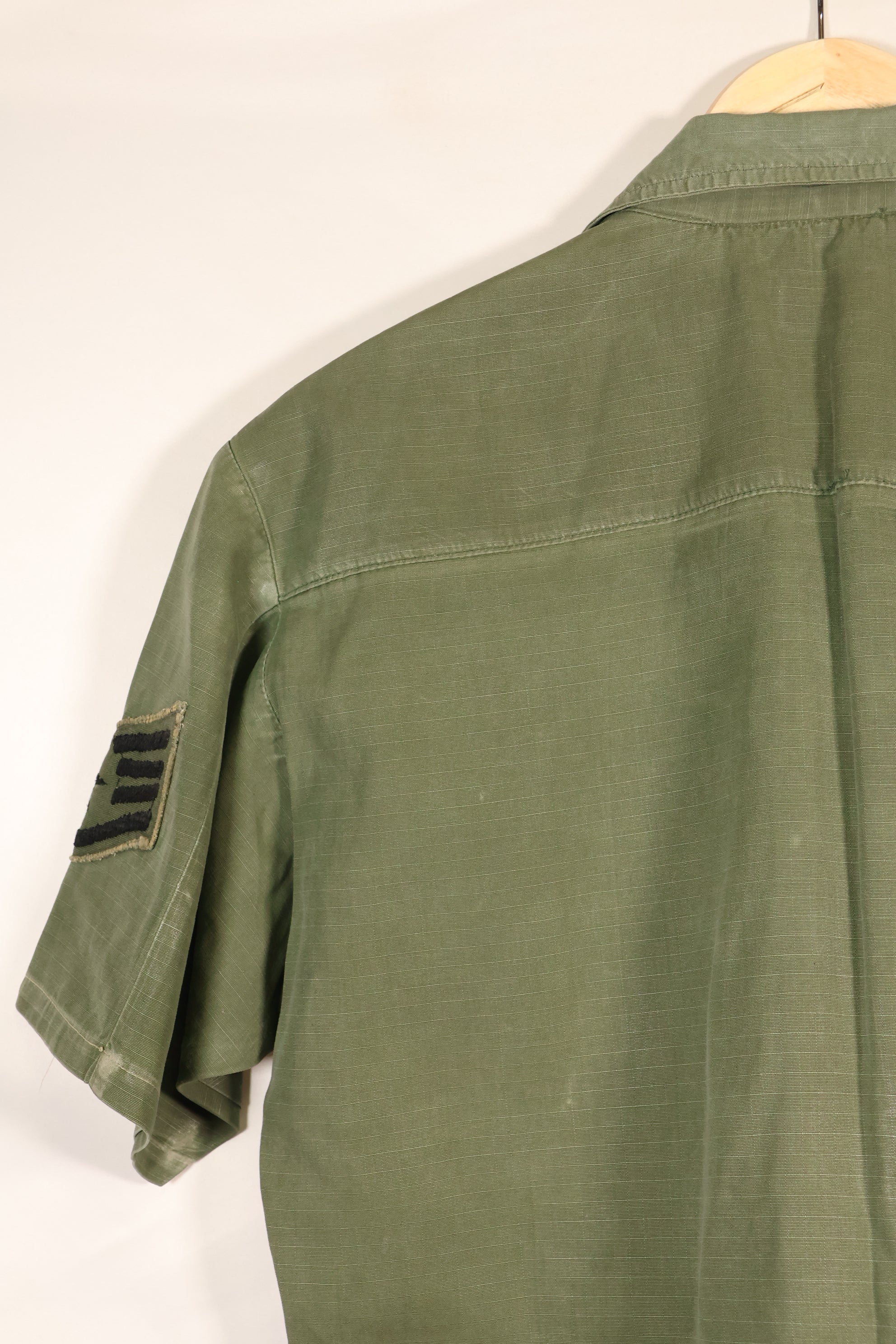 1968 Contract, S-R, USAF, 4th Model Jungle Fatigue Jacket, Short-Sleeve Custom, Used