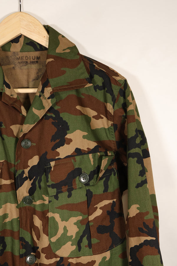 1980's Okinawa souvenir ERDL camouflage woodland camouflage locally made jacket, never used.