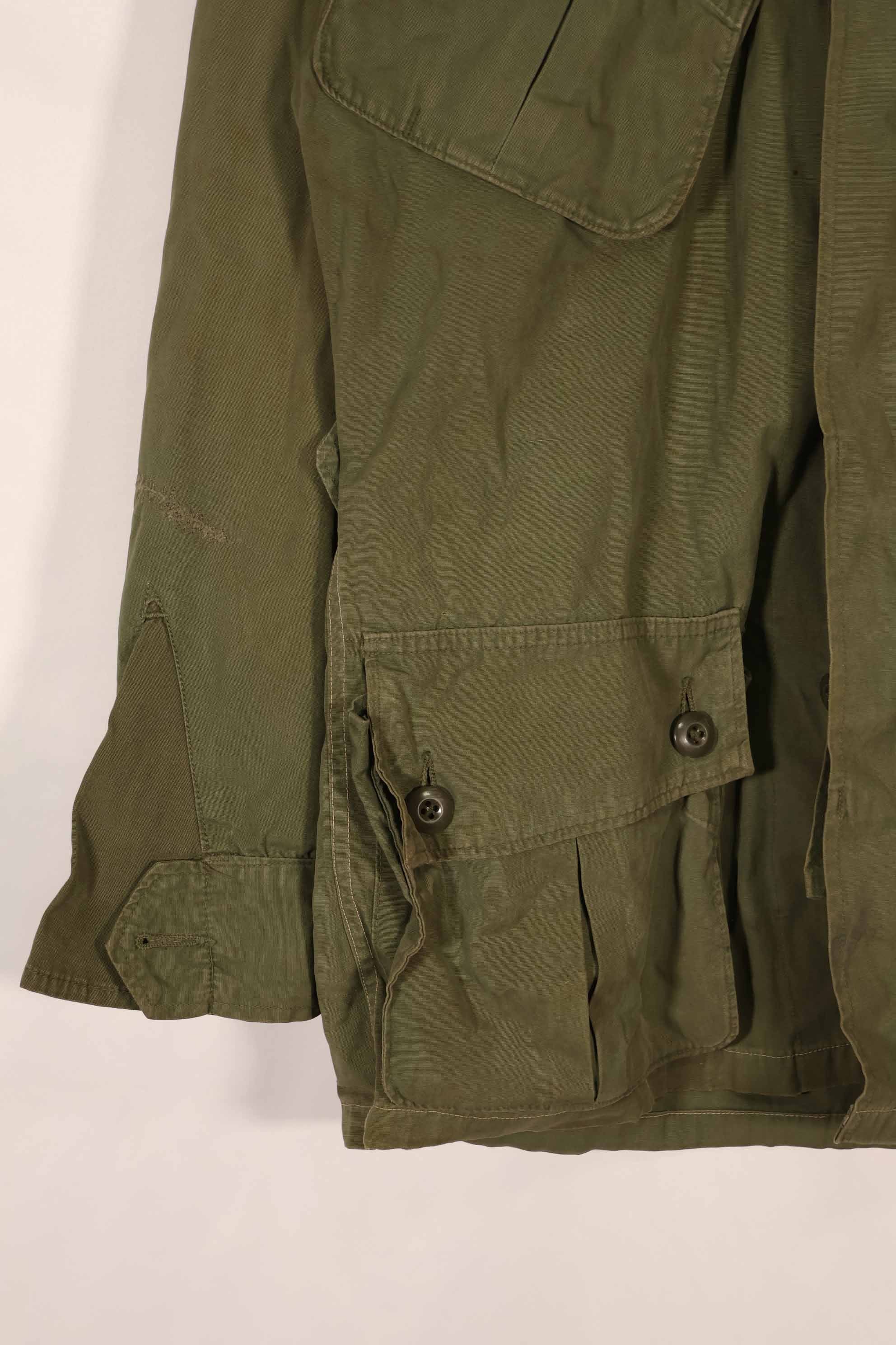 Real 1st Model Jungle Fatigue Jacket, repaired and refitted, used.