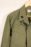 1969 Contract, S-R, USAF, U.S. Air Force, 4th Model Jungle Fatigue Jacket, Used