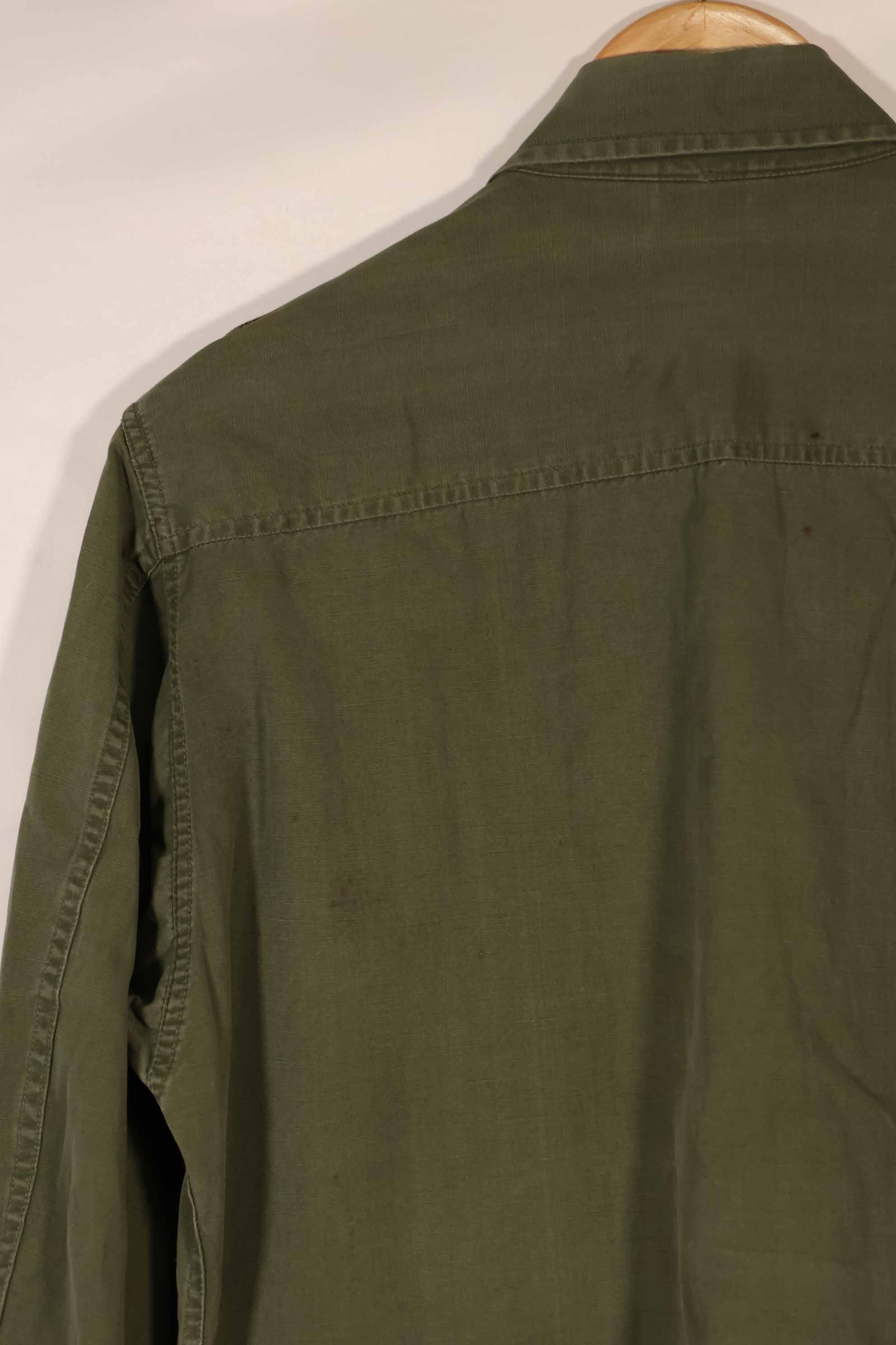 Real DAJB contract number 2nd Model Jungle Fatigue Jacket, faded, used. Japan made