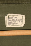 1969 Contract, M-L, 4th Model Jungle Fatigue Jacket, 101st Airborne Division Specification, Used
