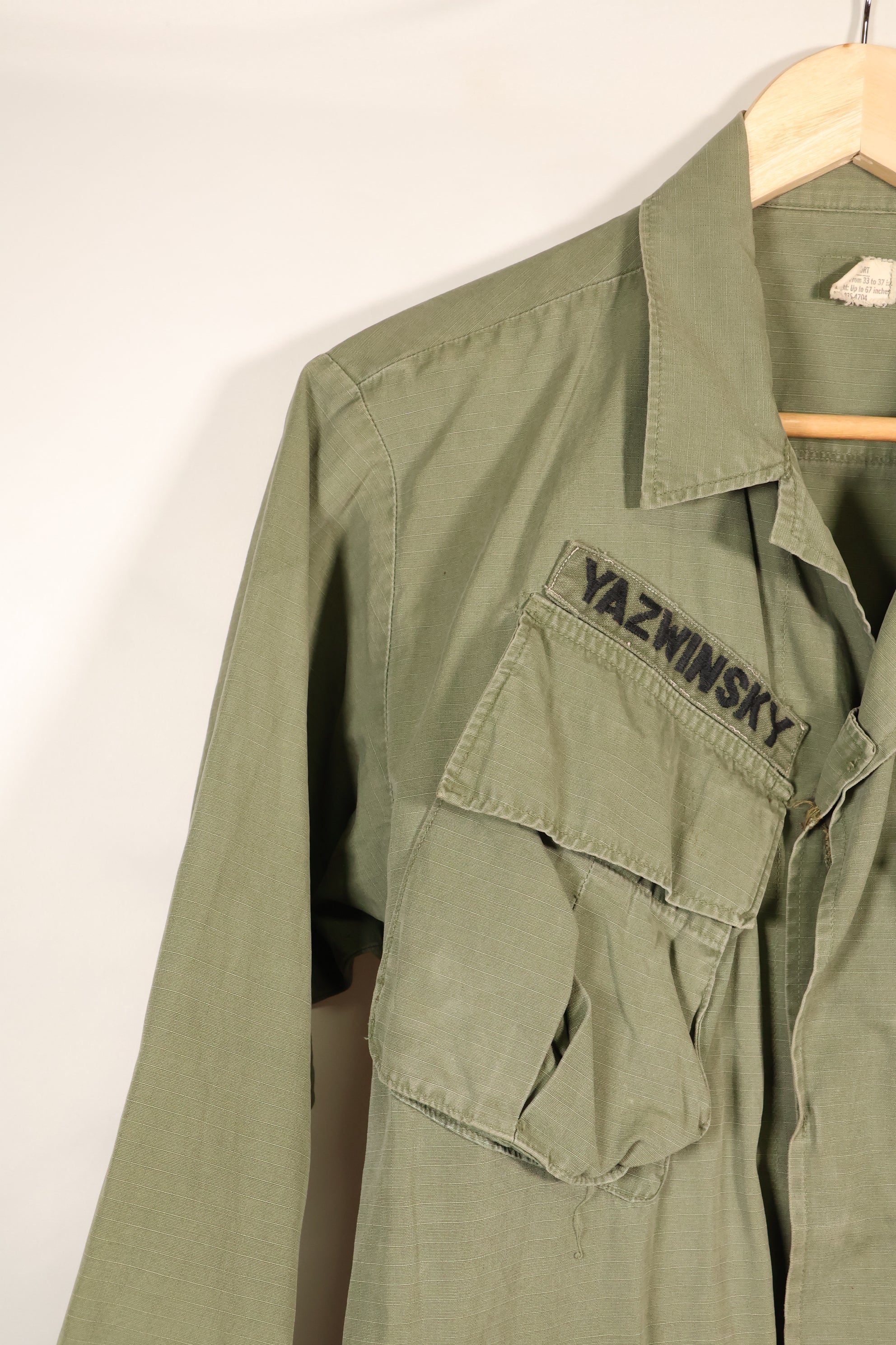 1969 Contract S-S 4th Model Jungle Fatigue Jacket with Tape—Used